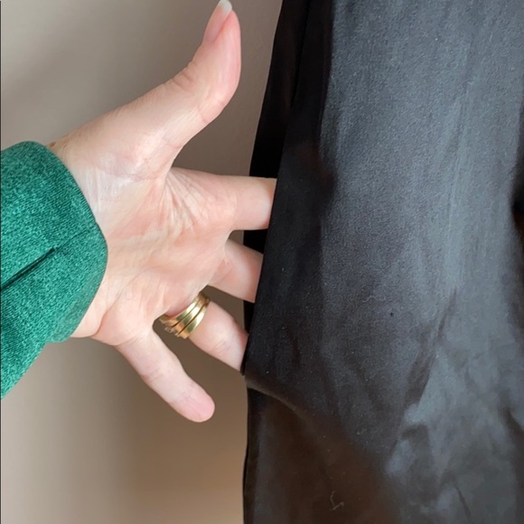 Diane von Furstenberg “PIA” Satin Cocktail Dress Black SZ 2 - Picture 5 of 6